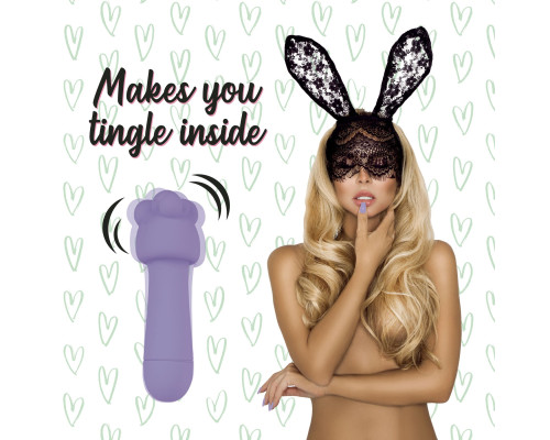 Міні-вібратор FeelzToys Magic Bunny Purple з двома насадками