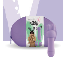 Міні-вібратор FeelzToys Magic Bunny Purple з двома насадками