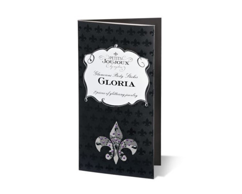 Пестіс з кристалів Petits Joujoux Gloria set of 2 - Black, прикраса на груди