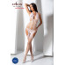 Бодистокинг с имитацией чулок Passion BS079 white