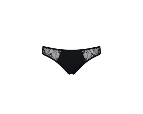 Трусики-сліпи з мереживною сіточкою Dina Thong black XXL/XXXL - Passion