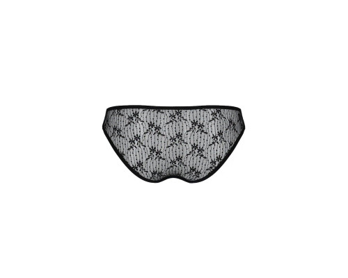 Трусики-сліпи з мереживною сіточкою Dina Thong black XXL/XXXL - Passion