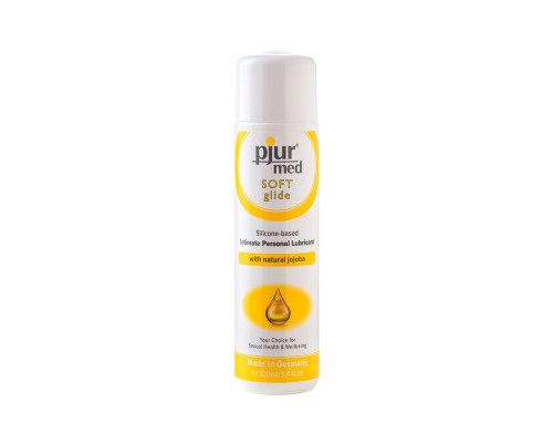 Силіконова змазка pjur MED Soft glide 100 мл з олією жожоба для дуже сухої та чутливої шкіри