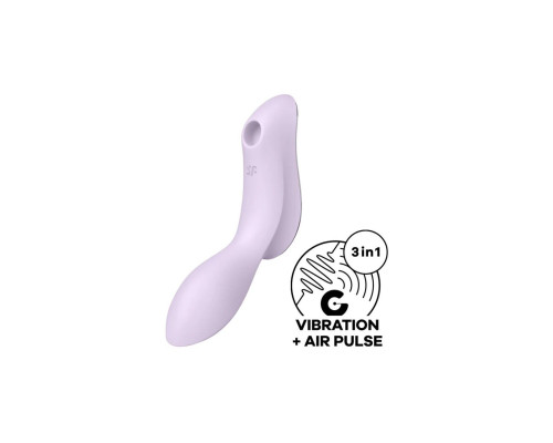 Вакуумний стимулятор із вібрацією Satisfyer Curvy Trinity 2 Violet