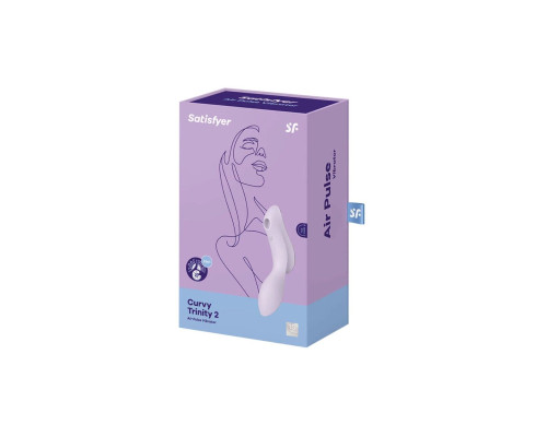 Вакуумний стимулятор із вібрацією Satisfyer Curvy Trinity 2 Violet
