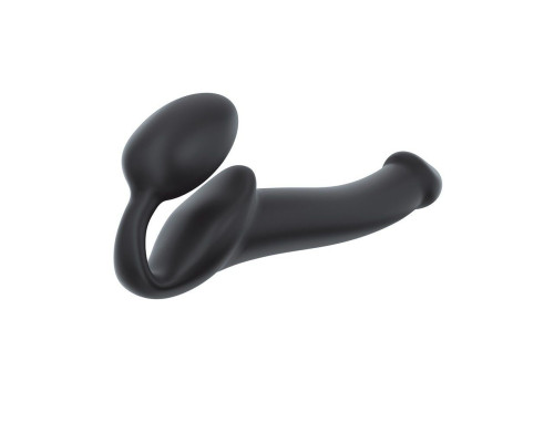Безремневой страпон Strap-On-Me Black M, полностью регулируемый, диаметр 3,3см
