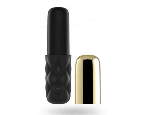 Потужний міні-вібратор Satisfyer Mini Lovely Honey Gold зі знімним ковпачком, 15 режимів роботи
