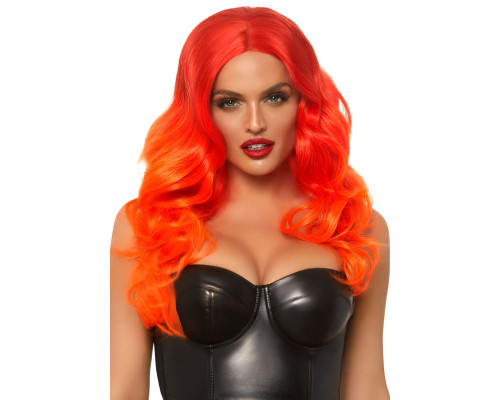 Leg Avenue Ombre long wavy wig Orange