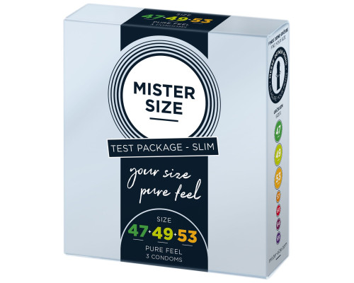 Набор презервативов Mister Size Testbox 47-49-53 (3 pcs)