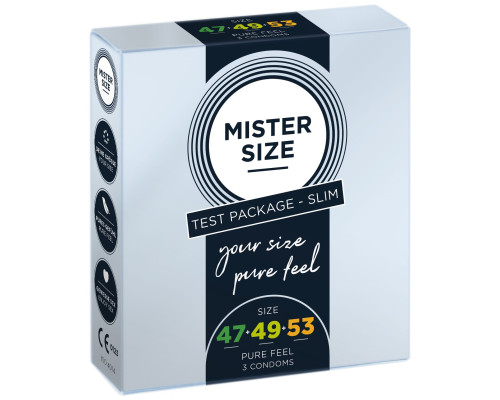 Набор презервативов Mister Size Testbox 47-49-53 (3 pcs)