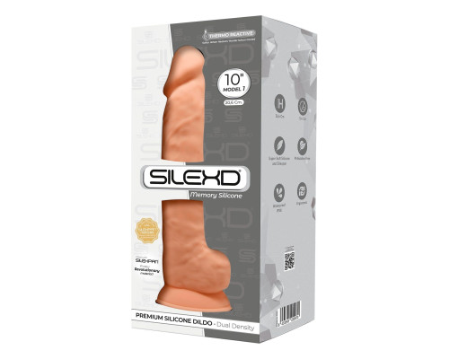 Фалоімітатор реалістичний SilexD Arnold Flesh (MODEL 5 size 10in), двошаровий, силікон+Silexpan