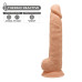 Фалоімітатор реалістичний SilexD Arnold Flesh (MODEL 5 size 10in), двошаровий, силікон+Silexpan