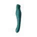 Смарт-вібратор-пульсатор Zalo — King Turquoise Green, кристал Swarovski