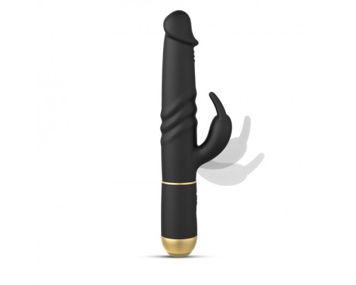 Вібратор Dorcel Furious Rabbit 2.0 зі зворотно-поступальними рухами голівки, що перезаряджається