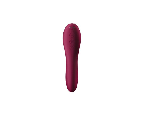 Вакуумний кліторальний стимулятор Satisfyer Dual Crush Wine Red (тріщина у вкладиші)