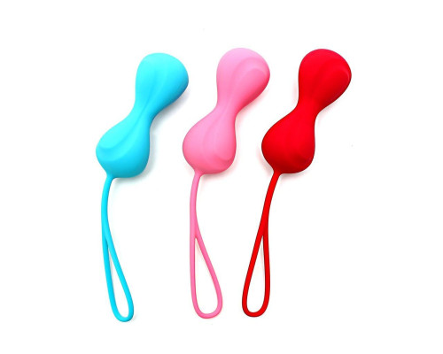 Вагінальні кульки Satisfyer Power Balls (3 пари), діаметр 3,4см, вага 60-76-92гр, з кулькою всередині