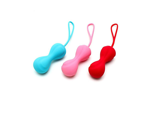 Вагінальні кульки Satisfyer Power Balls (3 пари), діаметр 3,4см, вага 60-76-92гр, з кулькою всередині