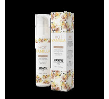 Масажна олія EXSENS Hot Vanilla 50мл розігріває, без цукру, без парабенів, їстівна