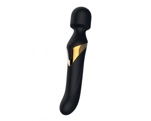 Вібромасажер 2-в-1 Dorcel Dual Orgasms Gold класичний масажер і вібратор з перловим масажем