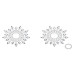 Пестіс з кристалів Petits Joujoux Gloria set of 2 - Silver, прикраса на груди