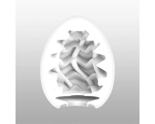 Мастурбатор-яйце Tenga Egg Wavy II з подвійним хвилястим рельєфом