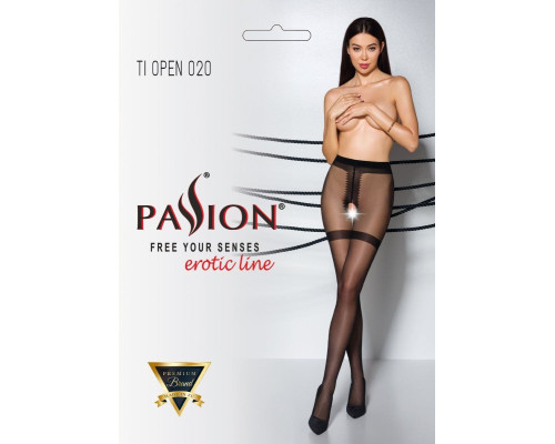 TIOPEN 020 black 3/4 (20 den) - Passion