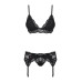 Obsessive 810-SEG-1 3 pcs set black L/XL