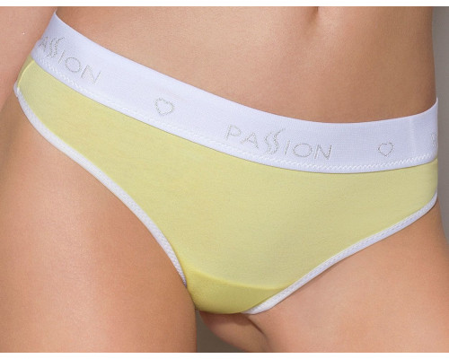 Спортивні трусики-стрінги Passion PS007 PANTIES yellow, size XL