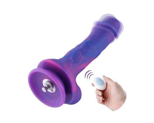 Фалоімітатор 8.2″ з вібрацією для секс-машин Hismith Purple Silicone Dildo with Vibe