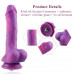 Фалоімітатор 8.2″ з вібрацією для секс-машин Hismith Purple Silicone Dildo with Vibe