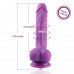 Фалоімітатор 8.2″ з вібрацією для секс-машин Hismith Purple Silicone Dildo with Vibe