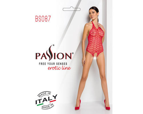 Бодистокинг Passion BS087 red