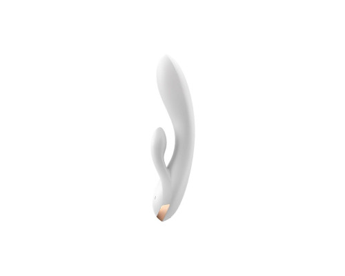 Смарт вібратор кролик із подвійним відростком Satisfyer Double Flex White