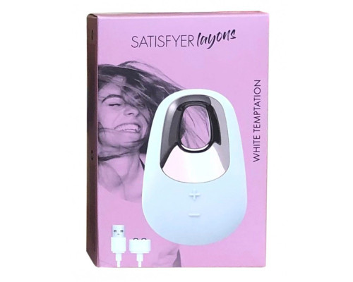 Потужний вібратор Satisfyer Lay-On - White Temptation, водонепроникний, 15 режимів роботи