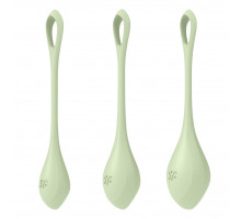 Набір йоні намистин Satisfyer Yoni Power 2 Light Green, диаметр 2-2,5-3см, вес 22-44-73гр