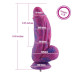 Фалоімітатор для секс-машин Hismith 9.45" Silicone Fantasy Series Dildo, система кріплення KlicLok