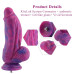 Фалоімітатор для секс-машин Hismith 9.45" Silicone Fantasy Series Dildo, система кріплення KlicLok