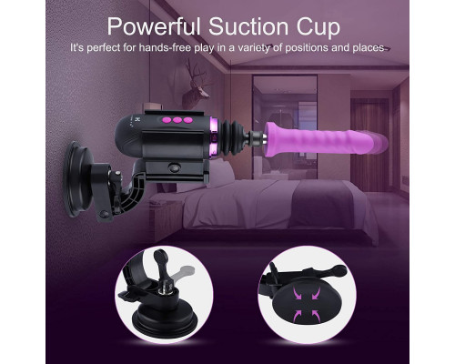 Міні секс-машина Hismith Mini Capsule Sex-Machine with Strong Suction APP, дуже потужна