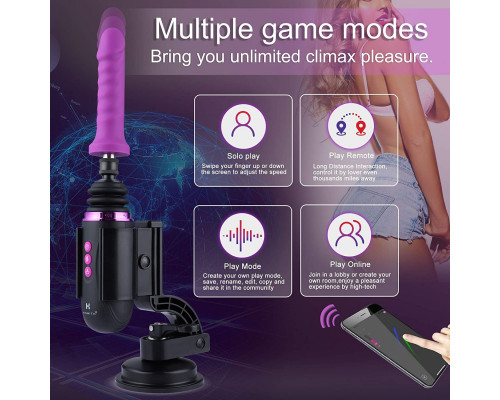 Міні секс-машина Hismith Mini Capsule Sex-Machine with Strong Suction APP, дуже потужна