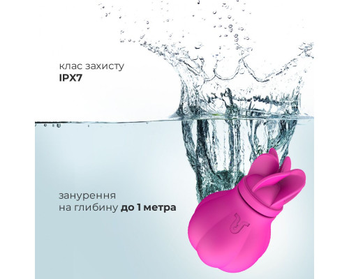 Вібратор Adrien Lastic Caress з насадками для стимуляції ерогенних зон, які обертаються.