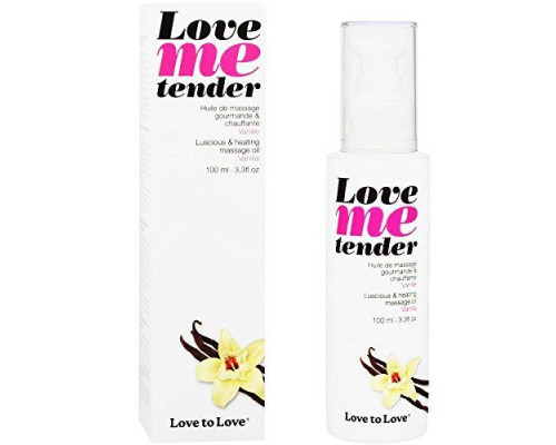 Масажне масло Love To Love LOVE ME TENDER Vanille (100 мл) натуральне без консервантів