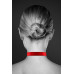 Чокер з замочком-сердечком Bijoux Pour Toi - HEART LOCK Red, екошкіра