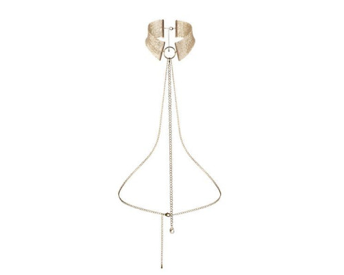 Намисто-комір Bijoux Indiscrets Desir Metallique Collar - Gold