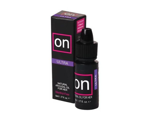 Возбуждающе капли для клитора Sensuva - ON Arousal Oil for Her Ultra (5 мл) самые мощные, до 45 мин.