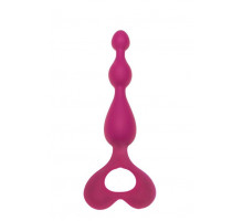 Анальний ланцюжок Alive Arrow Pink, силікон, макс. діаметр 3 см