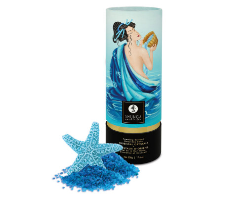 Пінлива сіль для ванни Shunga Dead Sea salt Oriental Crystals — Ocean Temptations (500 г)