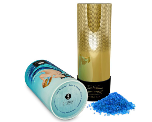 Пінлива сіль для ванни Shunga Dead Sea salt Oriental Crystals — Ocean Temptations (500 г)