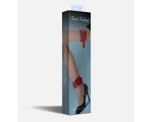 Поножи Feral Feelings - Ankle Restraints Red Trasparent