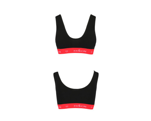 Спортивний топ на широких бретелях Passion PS003 TOP black, size M