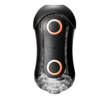 Мастурбатор Tenga FLIP ORB STRONG — Orange Crash, з можливістю зміни тиску та стимулювальними кулька